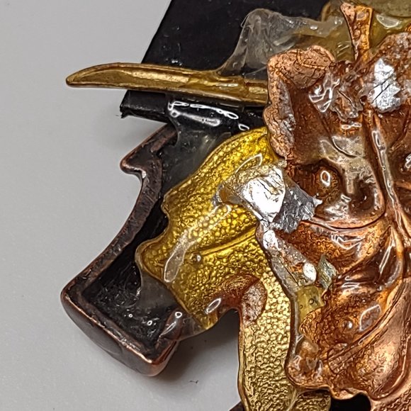 Awesome Fall Themed Lucky Elephant Brooch - Picture 12 of 14